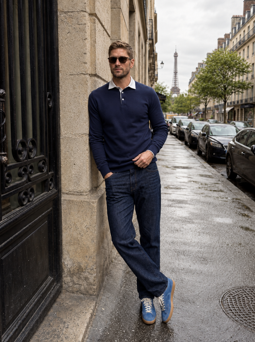 Old Money Essential Polo Shirt - Cross & Crown