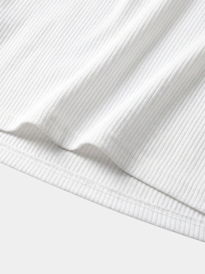 Precision Ribbed Muscle T-Shirt - Cross & Crown