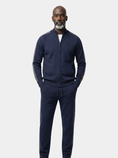 Navy Heritage Cashmere Set – Cross & Crown