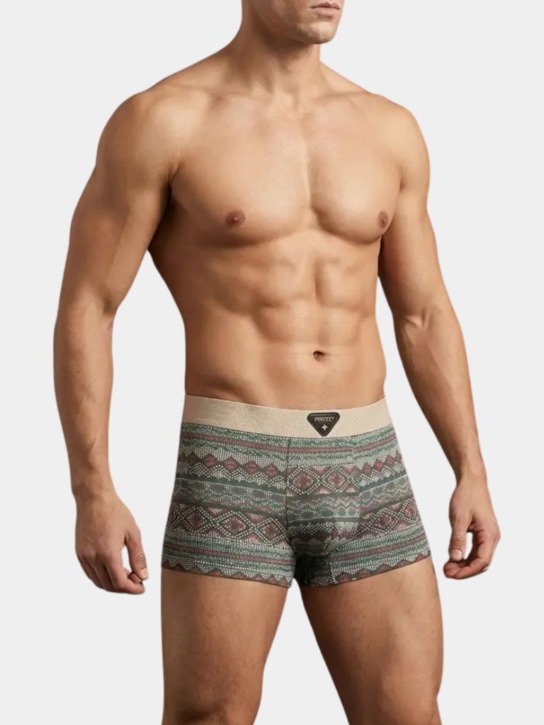 Mosaic Cotton Boxer [Begrenztes Angebot] - <tc>Cross & Crown</tc>