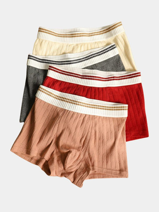 Essential Ribbed Cotton Boxer - Cross & Crown