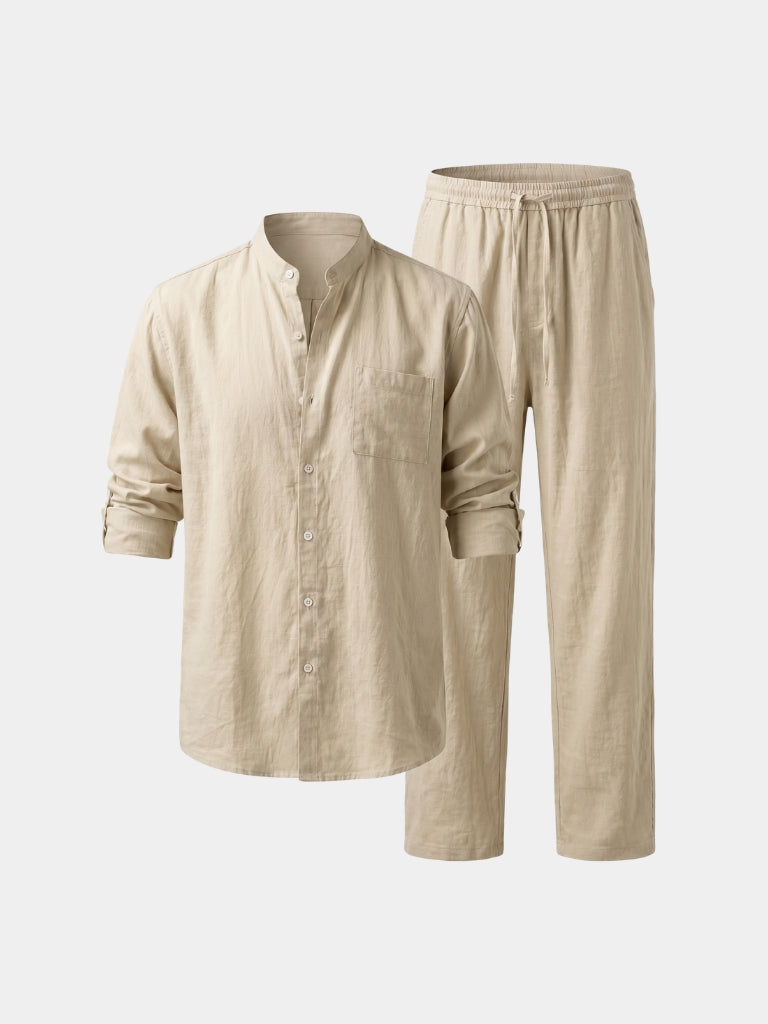 Classic Collar Relaxed Set - Cross & Crown