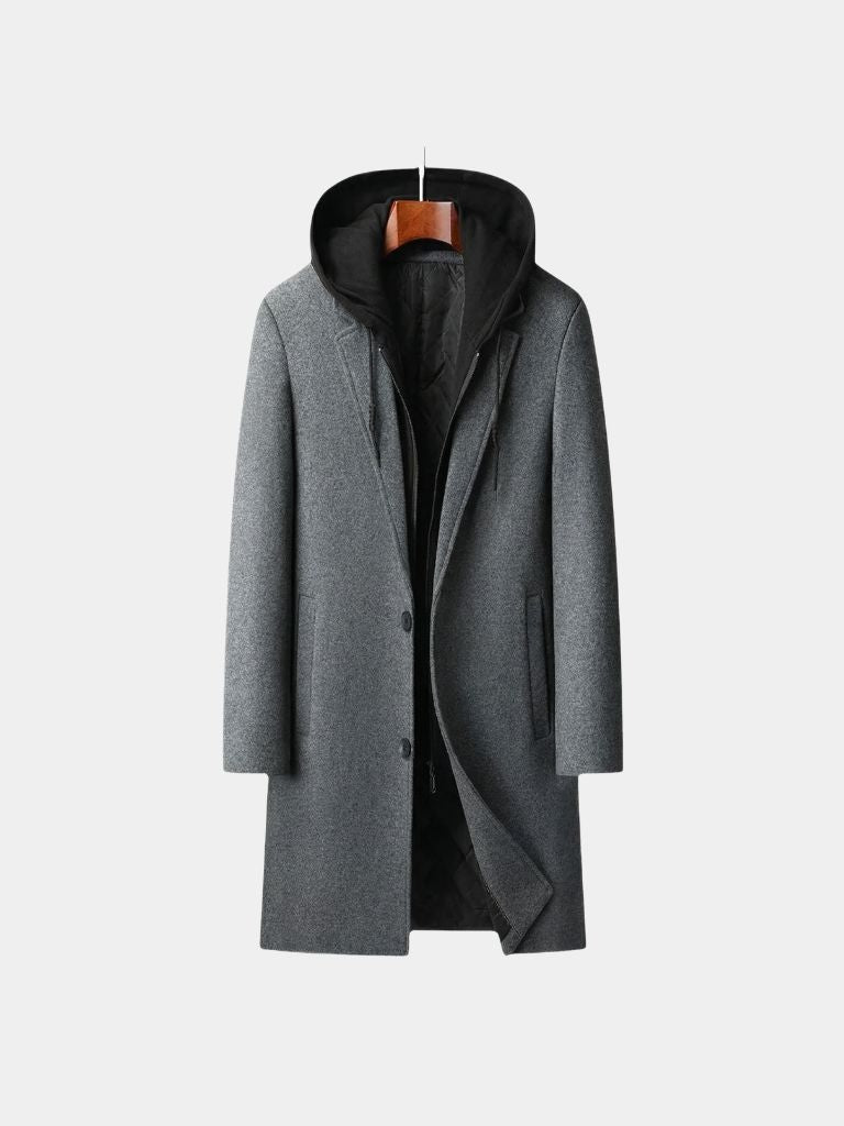Metropolitan Hooded Overcoat - Cross & Crown