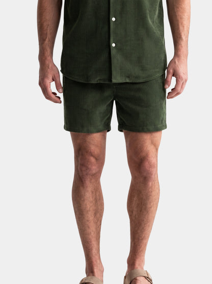 Summer Corduroy Set Shorts and Shirt - Cross & Crown