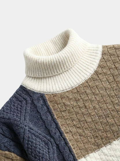 Mosaic Artisan Knit Sweater - Cross & Crown