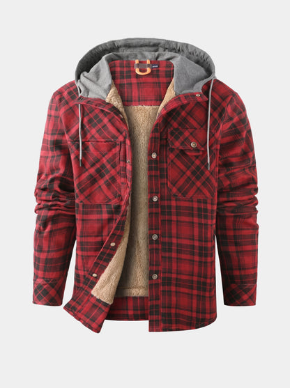 Chaqueta de sherpa con capucha Lumberjack – Cross & Crown