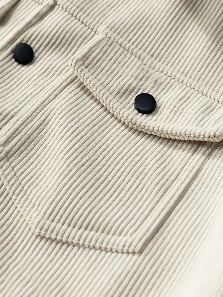 Ivory Corduroy Set - Cross & Crown