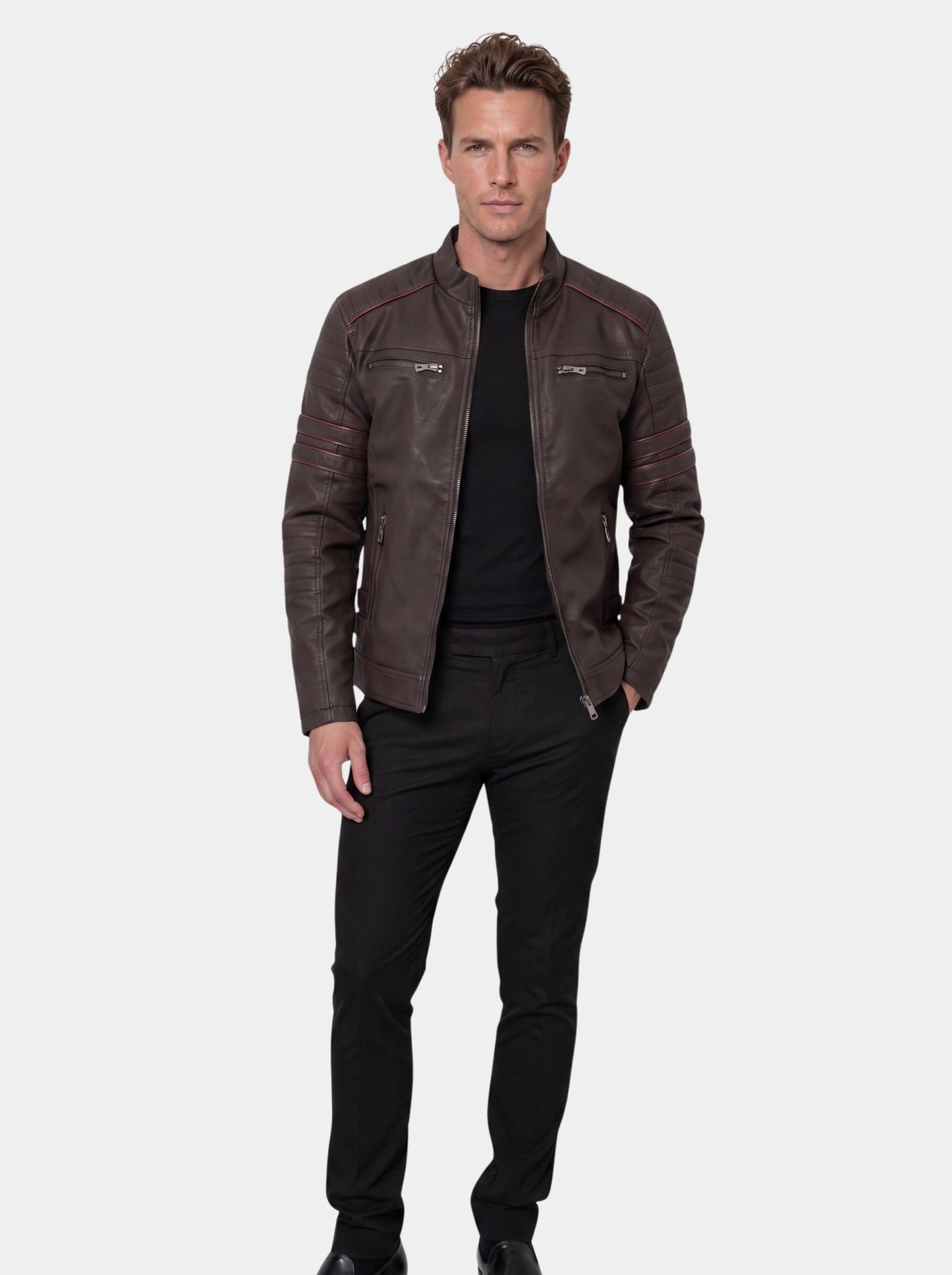 Chaqueta acolchada de moto Ignition – Cross & Crown