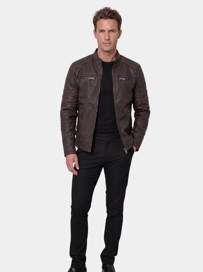 Chaqueta acolchada de moto Ignition – Cross & Crown