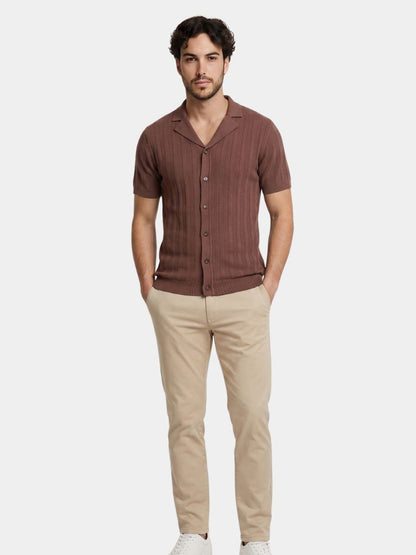 Heritage Camp Collar Knit Shirt - Cross & Crown