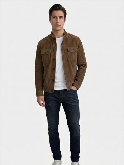 Garrison Suede Vintage Jacket - Cross & Crown