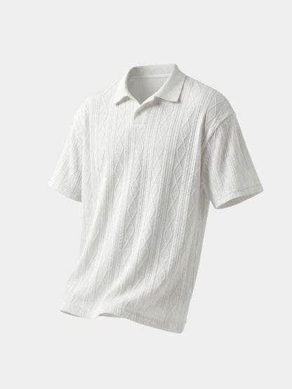 Imperial Diamond Knit Polo Shirt - Cross & Crown