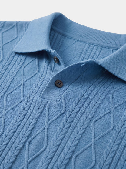 Polo de punto de rombos Imperial - Cross & Crown