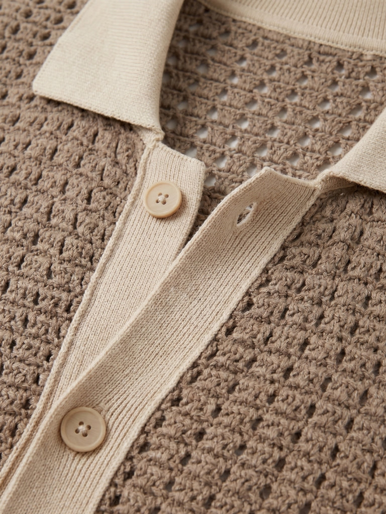Structured Panel Resort Shirt - Cross & Crown
