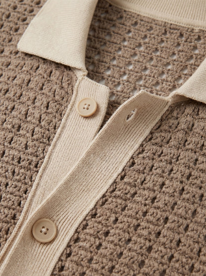 Structured Panel Resort Shirt - Cross & Crown