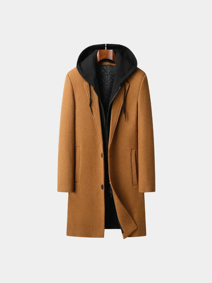 Metropolitan Hooded Overcoat - Cross & Crown