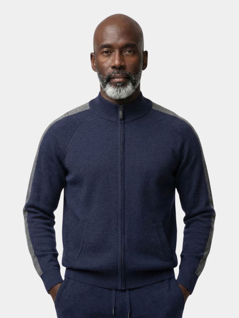 Navy Heritage Cashmere Set – Cross & Crown