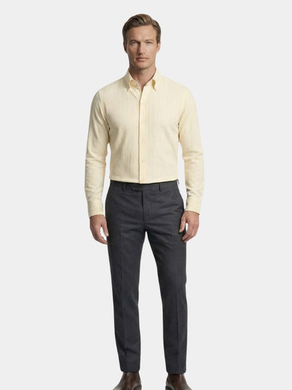 Striped Button Down Seersucker Shirt - Cross & Crown