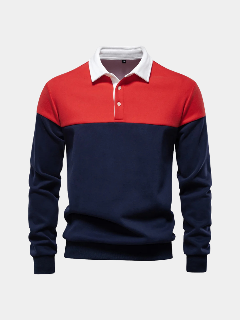 Alpine Zip-Neck Polo Pullover - Cross & Crown