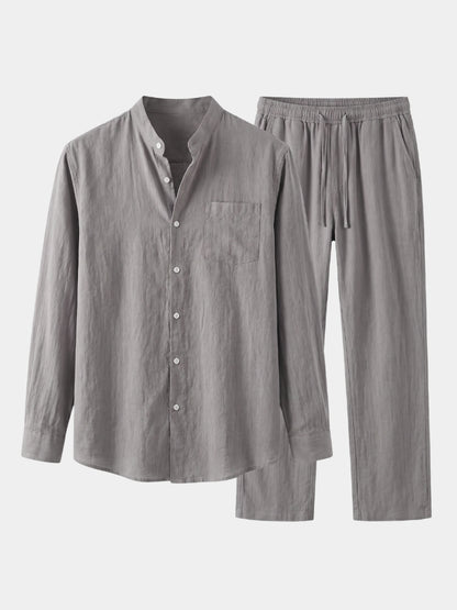 Classic Collar Relaxed Set - Cross & Crown