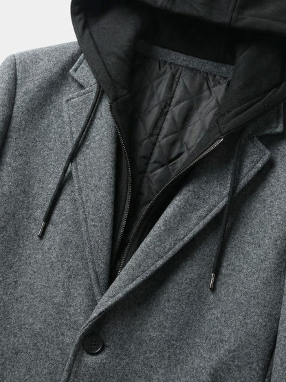 Metropolitan Hooded Overcoat - Cross & Crown