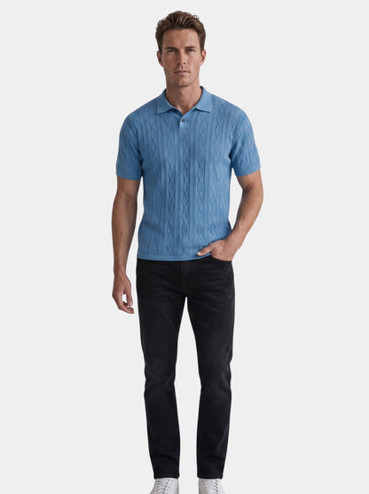 Polo de punto de rombos Imperial - Cross & Crown