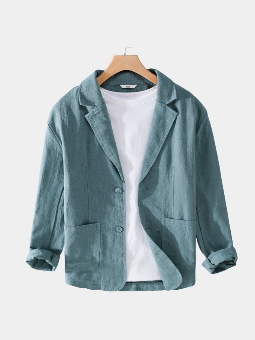 Oldbrook zomer linnen blazer - <tc>Cross & Crown</tc>