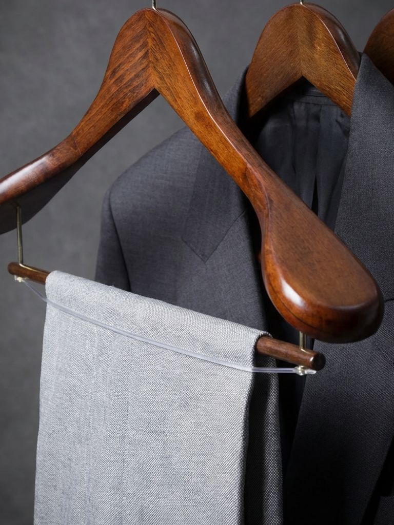 Premium Wood Hanger Set - Cross & Crown