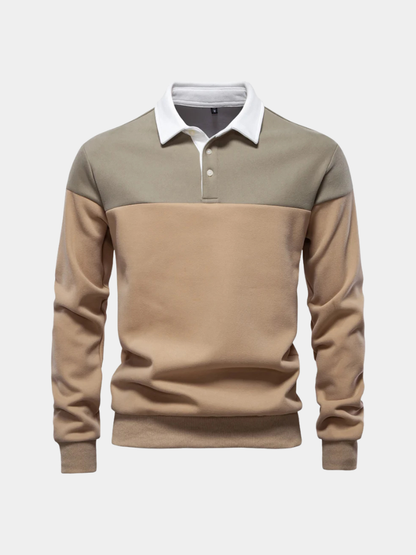 Alpine Zip-Neck Polo Pullover - Cross & Crown