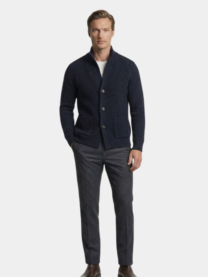 Classic Heritage Botton Knit Jacket - Cross & Crown