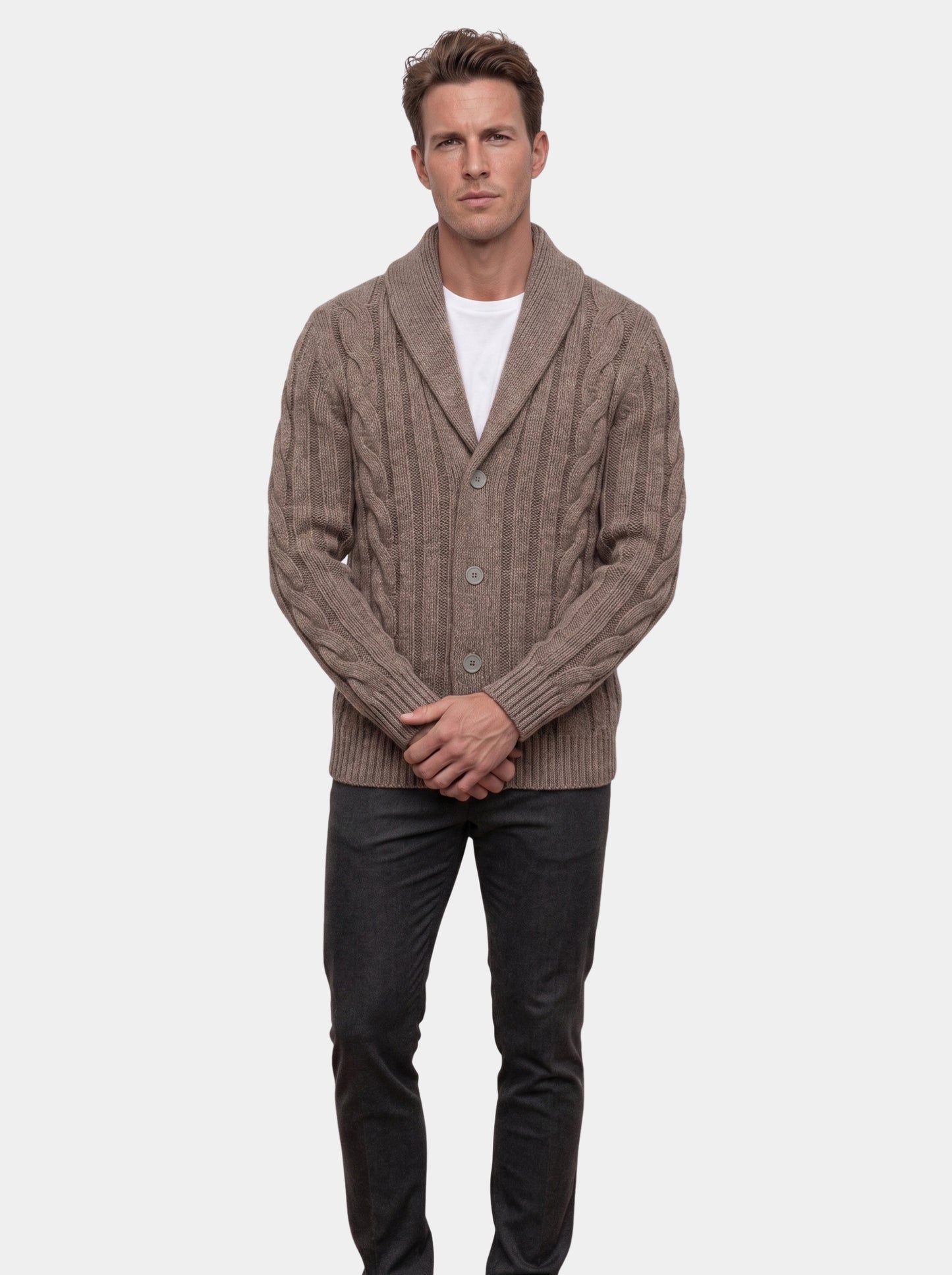 Cárdigan de punto para hombre - Cross & Crown