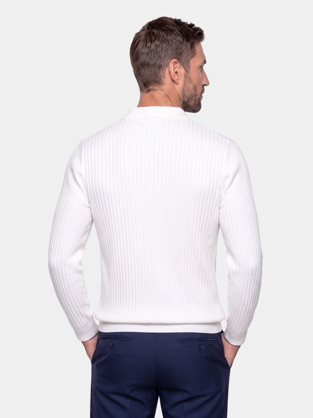 Alpine Riviera Knit Polo Pullover - Cross & Crown