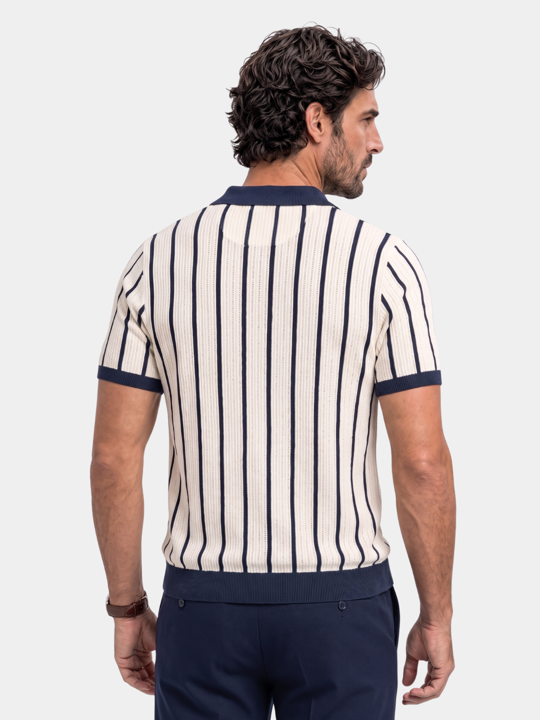 Atlantic Frame Knit Polo – Cross & Crown