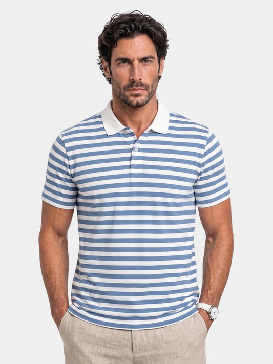 Azure Nautique Polo – Cross & Crown