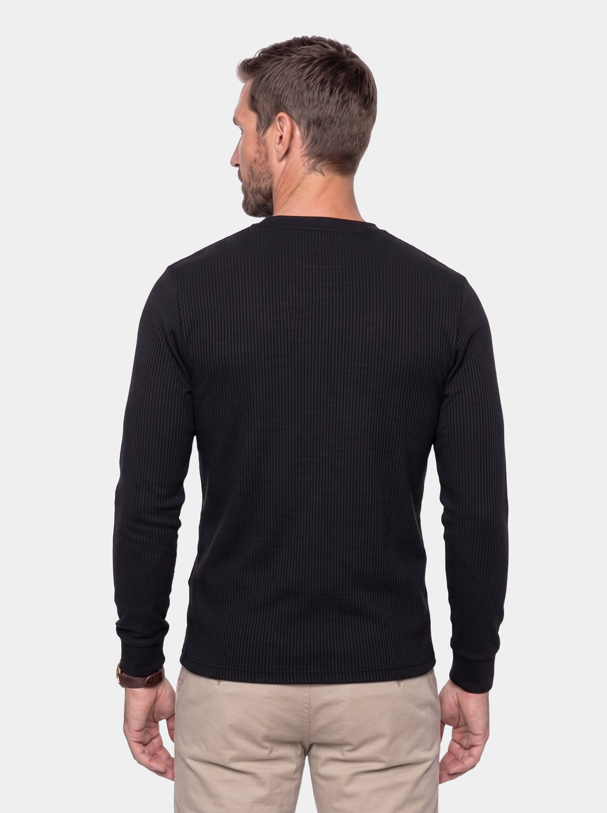 Corduroy Long Sleeve T-Shirt - Cross & Crown - back