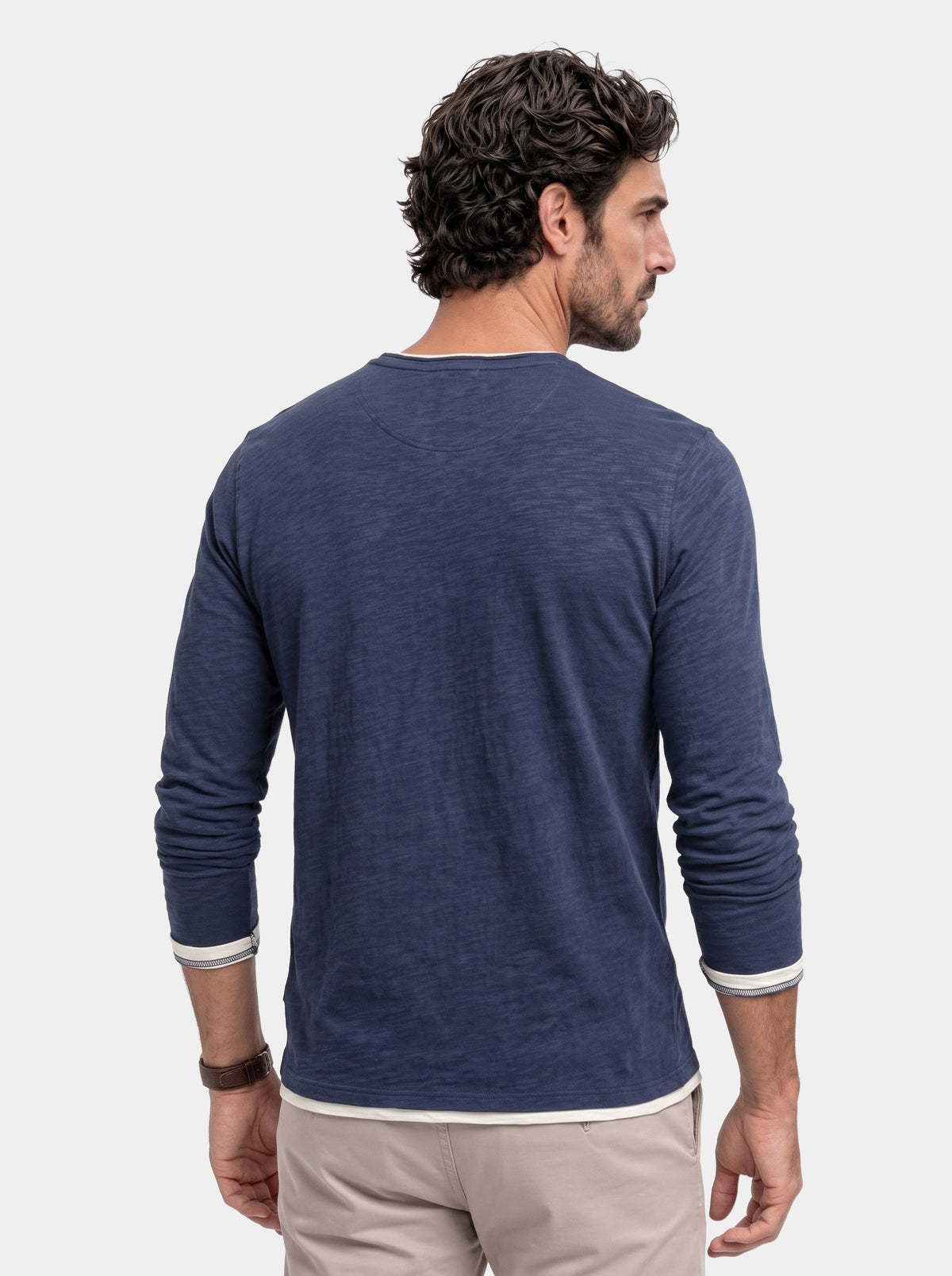 Modern Mariner Long Sleeve Shirt - Cross & Crown - back
