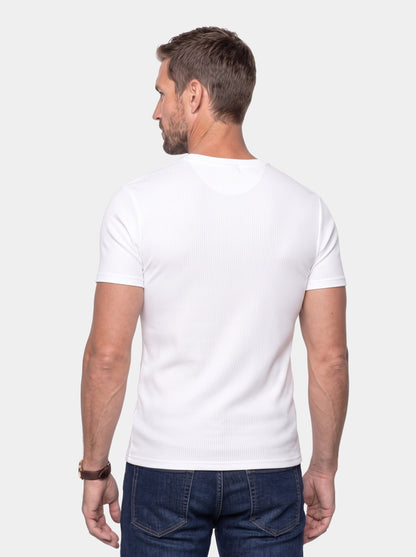 Precision Ribbed Muscle T-Shirt - Cross & Crown - back