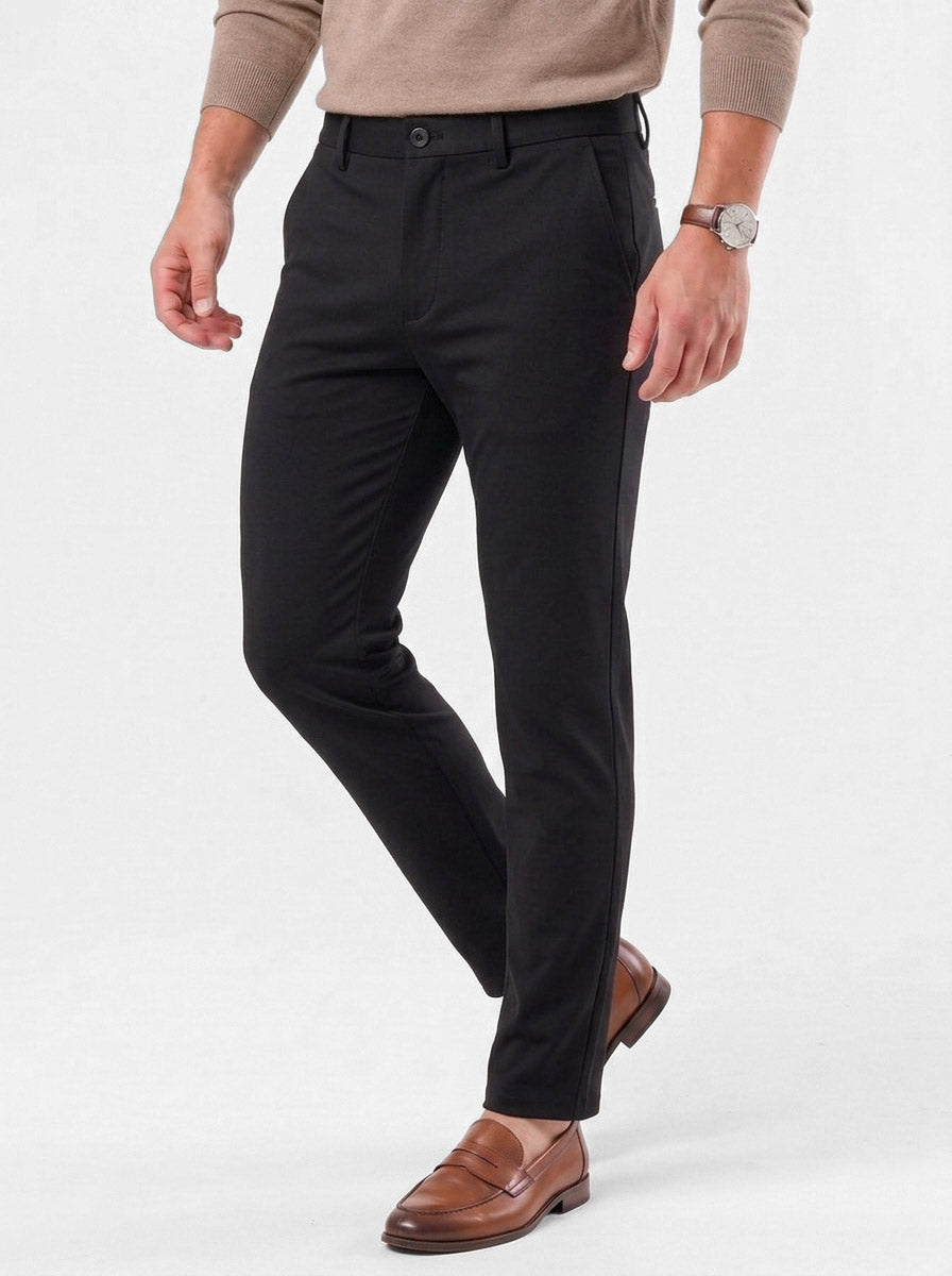 Pantalones minimalistas rectos de fibra de bambú - Cross & Crown