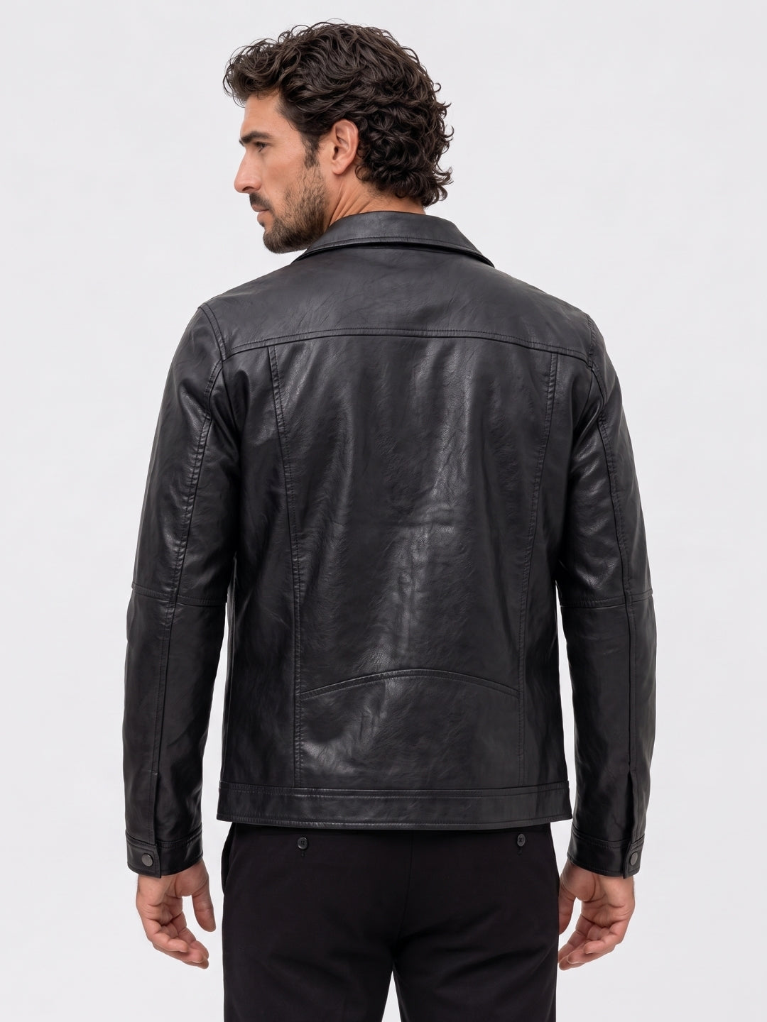 Jaqueta de couro Bronze Rebel – Cross & Crown