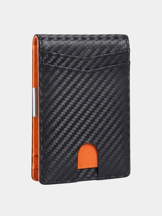 Carbon Fiber Anti RFID Minimalist Wallet - Cross & Crown