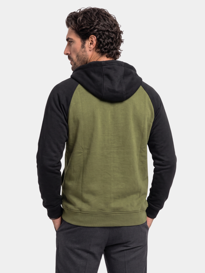 Sudadera con capucha y cremallera Cargo Trek - Cross & Crown