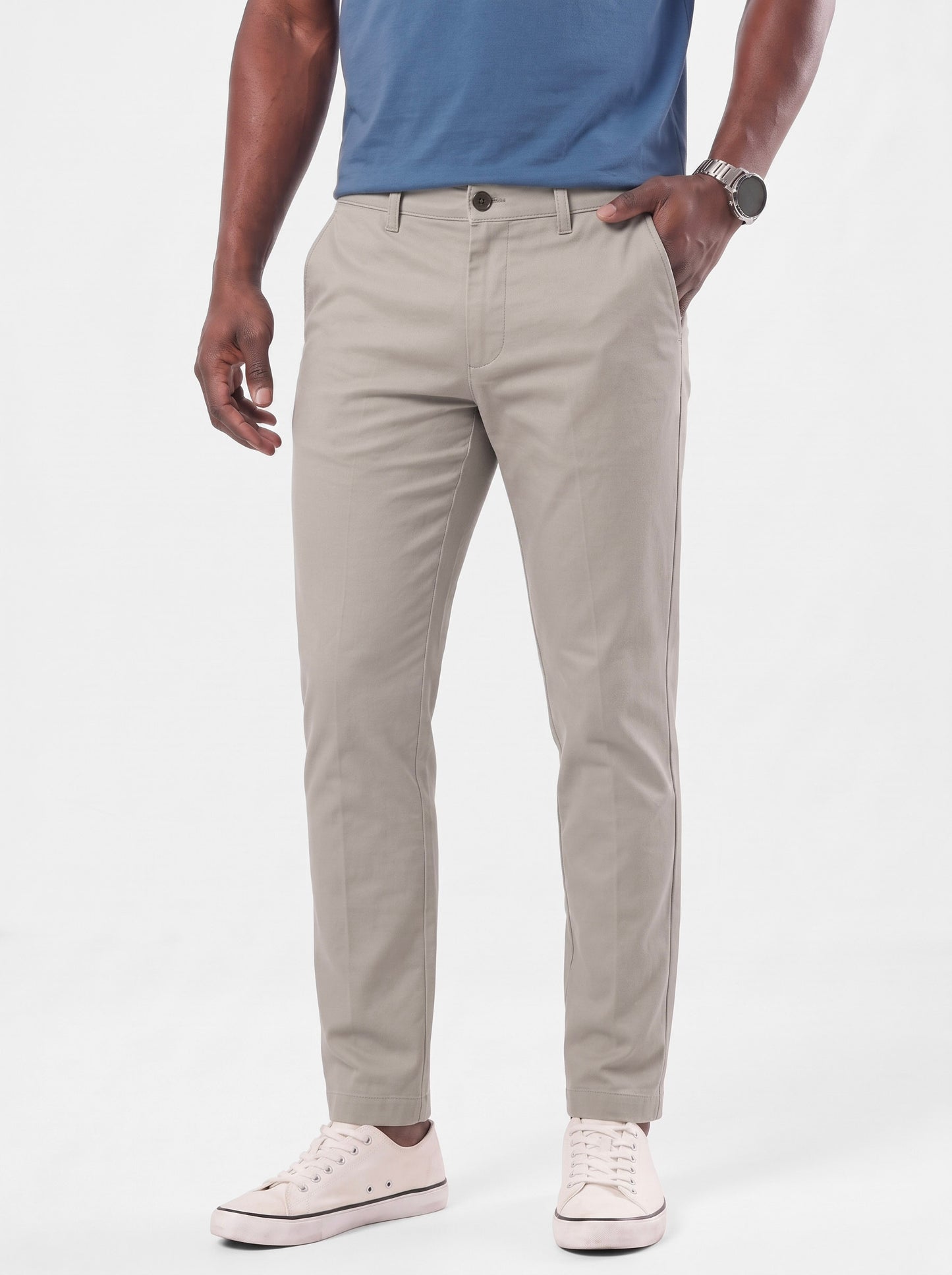 Pantalones informales de corte entallado - Cross & Crown