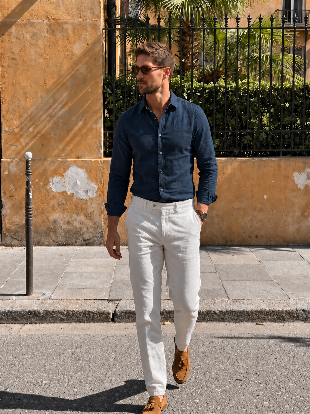 Linen Reverie Summer Shirt - Cross & Crown