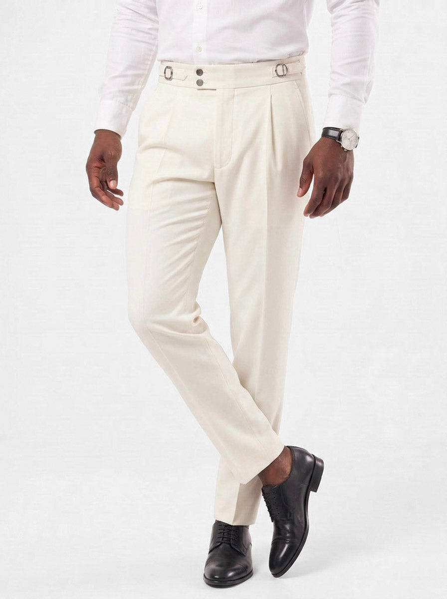 Pantalones clásicos elásticos Italy con lengüetas laterales - Cross & Crown