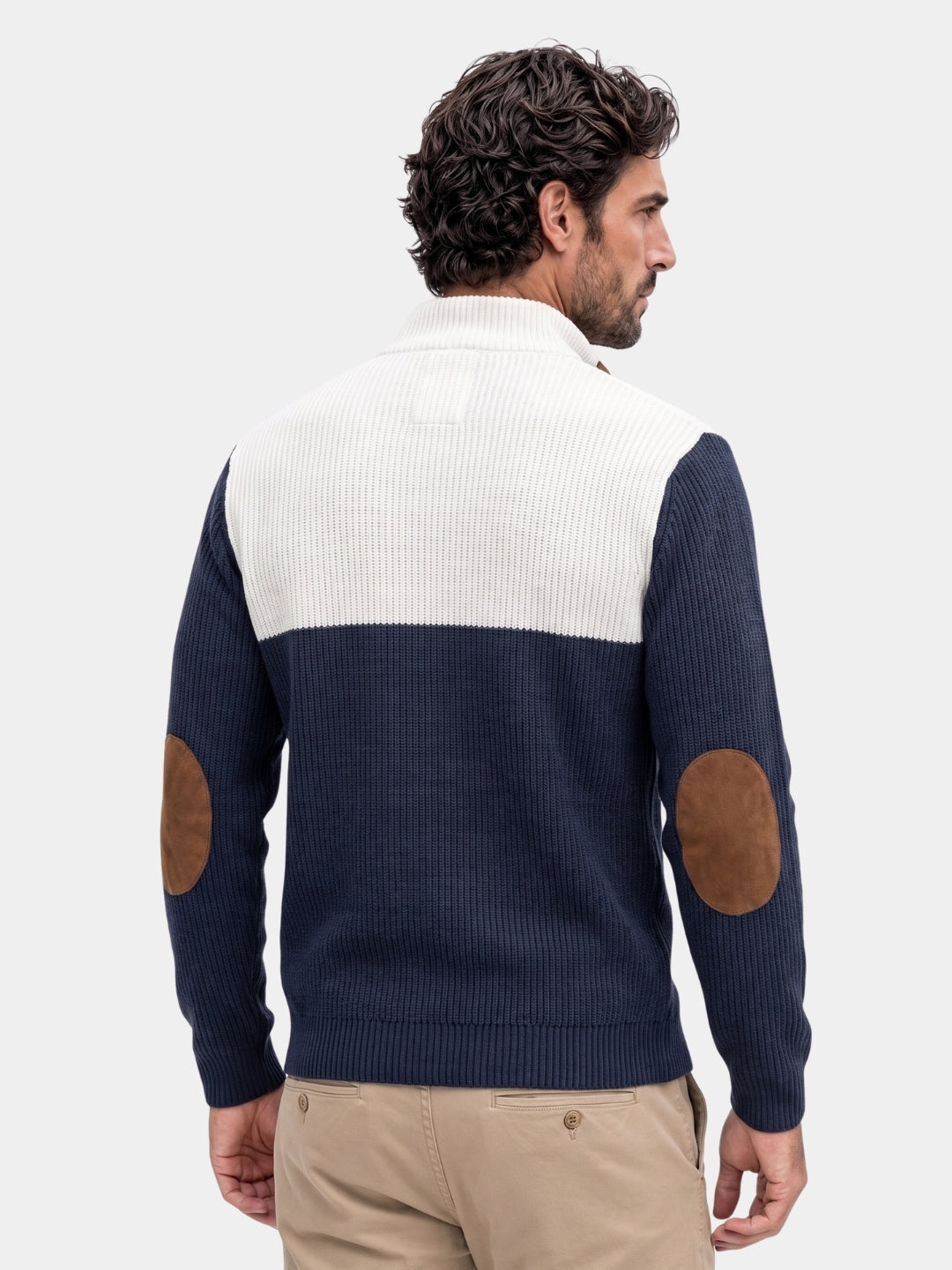 High Collar Corduroy Retro Pullover - Cross & Crown