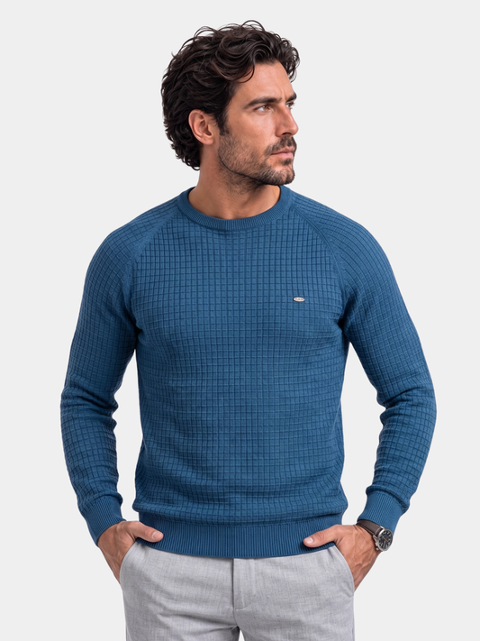 Crew Neck Knitwear Jumper Sweater - Cross & Crown