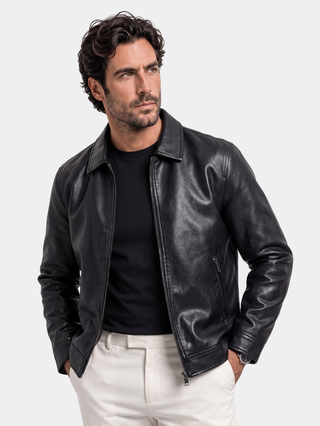Denver Leather Jacket - Cross & Crown
