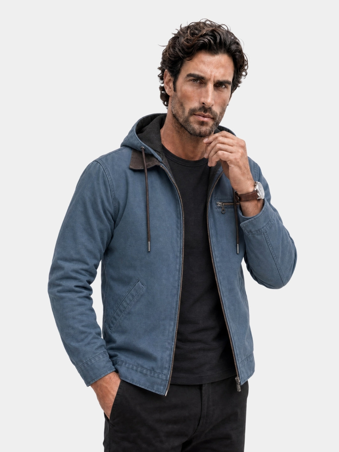 Essential Hooded Work Jacket - Cross & Crown