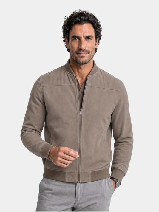 Ashwood Bomber Suede Jacket – Cross & Crown
