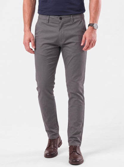 Pantalones esenciales rectos de corte slim - Cross & Crown